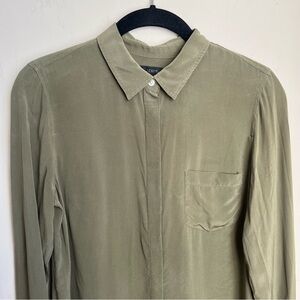 j crew 100% silk shirt